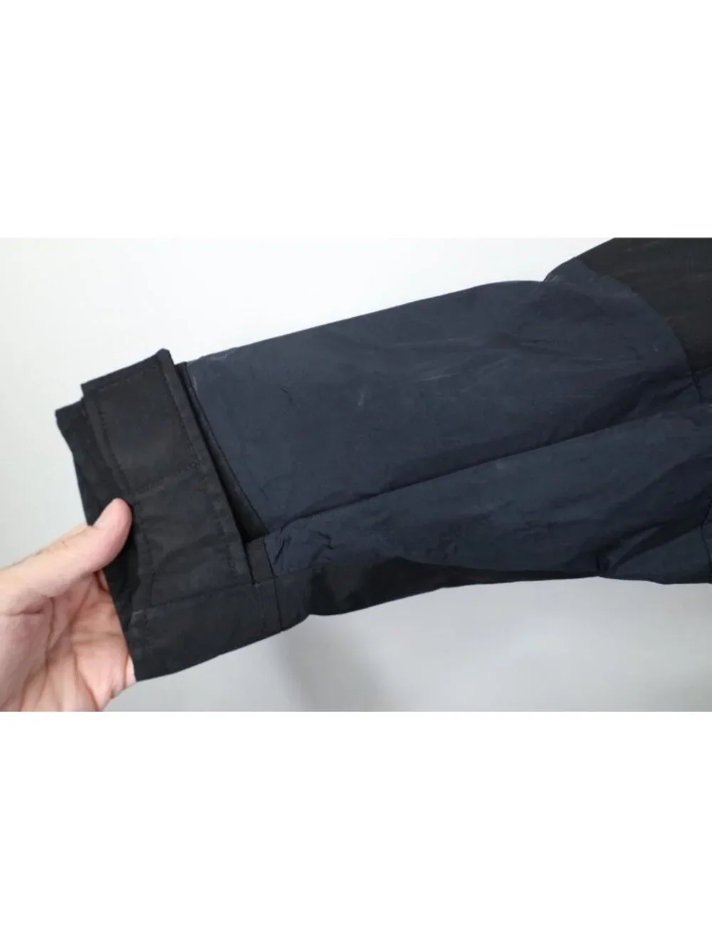 Vtg 90s The North Face Mens Medium Goretex Waterproof Hooded Rain Jacket Black